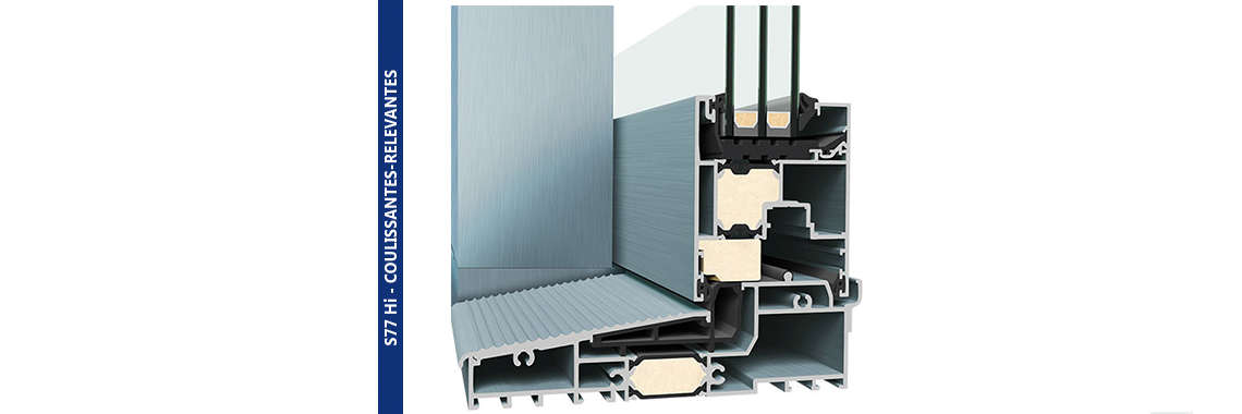 Portes coulissantes relevantes Aluminium